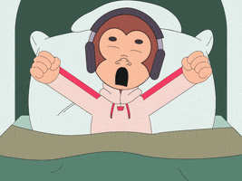 Tired Good Morning GIF by Just Ape