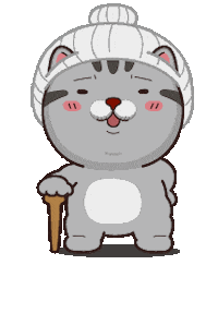 Cat Grandma Sticker by VITA VITA ‧ 塔仔不正經