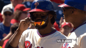 philadelphia phillies wink GIF by MLB
