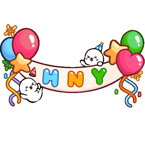 Celebrate New Year Sticker by Sappy Seals