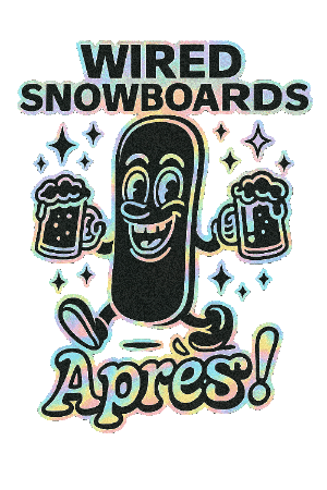 Apres Snowboarding Sticker by Rob