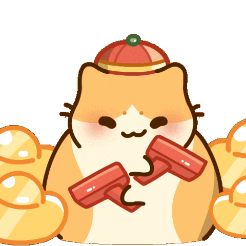 Money Mandarin Sticker by Bichi Mao