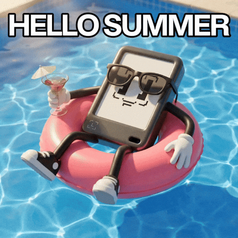 Vibing Summer Vacation GIF by Ledger
