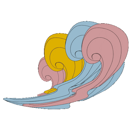 Wave Vibe Sticker by Woodka