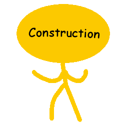 Man Construction Sticker