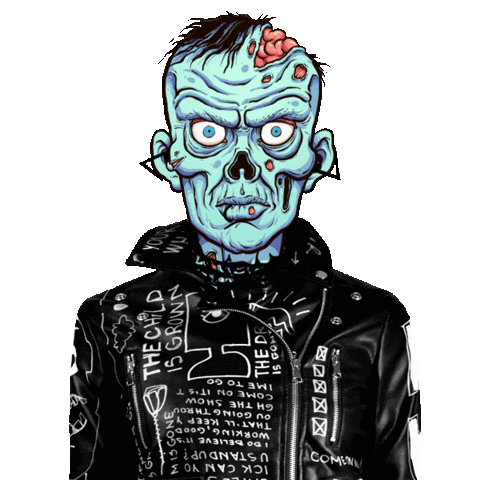 Zombie Punk Sticker