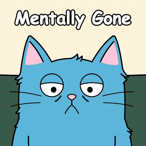 Blue Cat Nopecat GIF