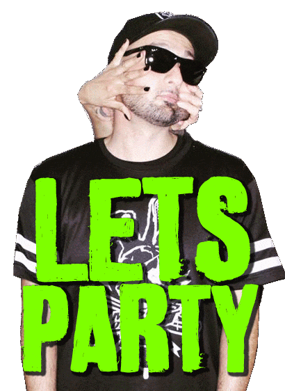Lets Party Sticker by DJ Mosaken