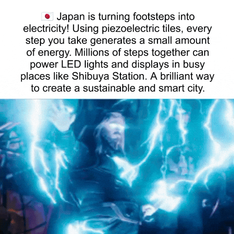 Japan Is Turning Footsteps Into Electricity GIF