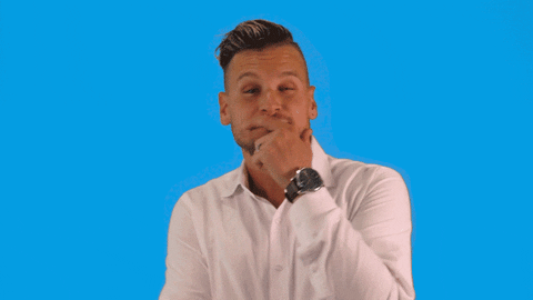 Bank Cler think let me think let me see letmethink GIF