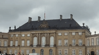 Flags Lowered at Denmark's Royal Palace in Tribute to Queen Elizabeth