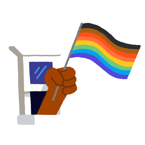 Pride Rainbow Flag Sticker by Apartment Therapy