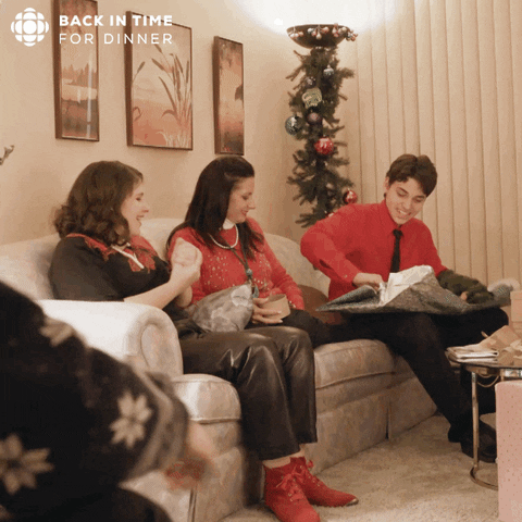 back in time for dinner gifts GIF by CBC
