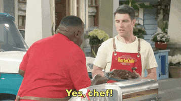 Grilling Max Greenfield GIF by CBS