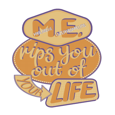 Awareness Mecfs Sticker by Handbeschriftetes