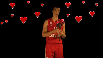 Heart Love GIF by FC Bayern Basketball