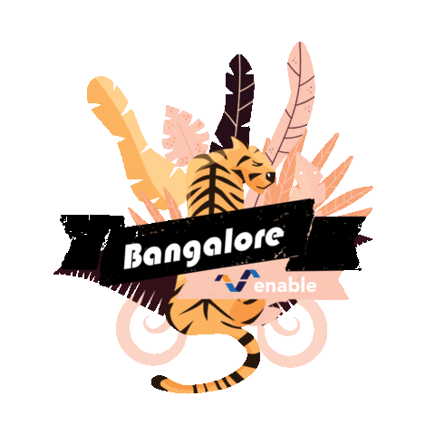 India Tiger Sticker by enableps