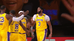 High Five Los Angeles GIF by NBA
