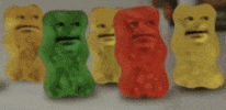 Confused Gummy Bear GIF