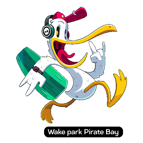 Wake Wakeboard Sticker by Pirate Bay