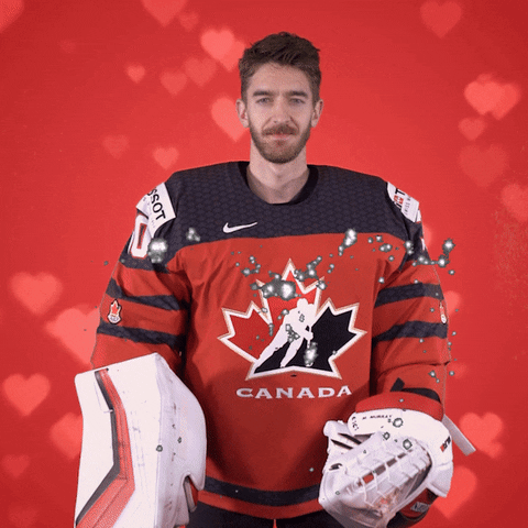 IIHFHockey love heart hearts canada GIF