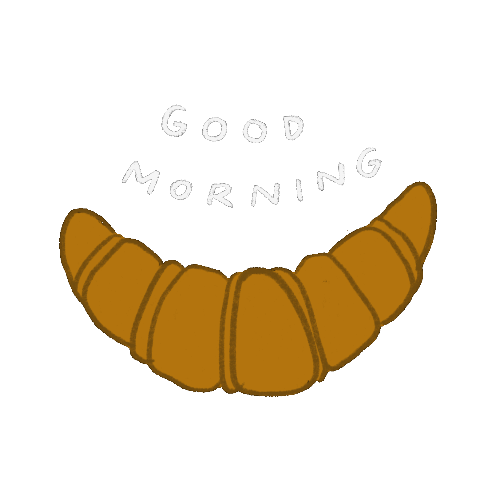 Croissant Good Morning Sticker for iOS & Android GIPHY
