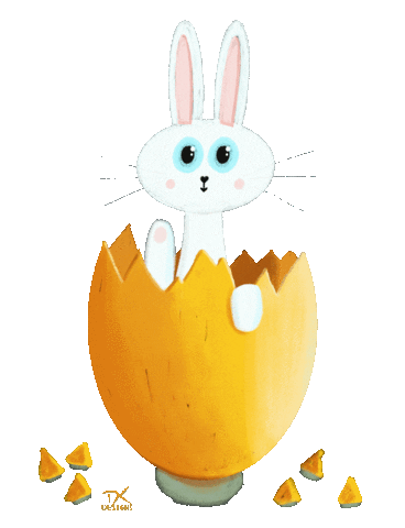 Joyeuses Paques Bunny Sticker