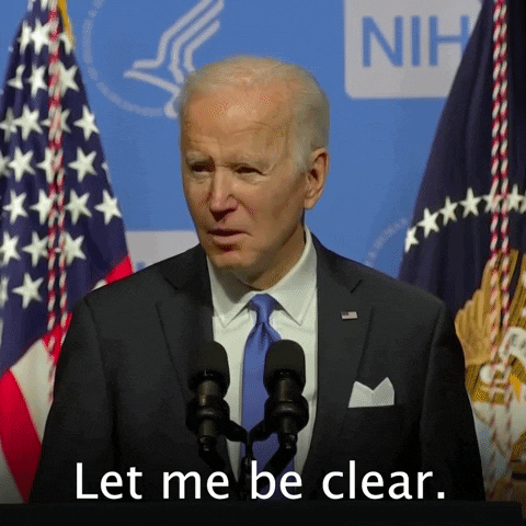 Be Clear Joe Biden GIF by The Democrats