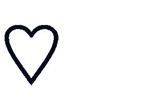 Black Heart Hearts Sticker