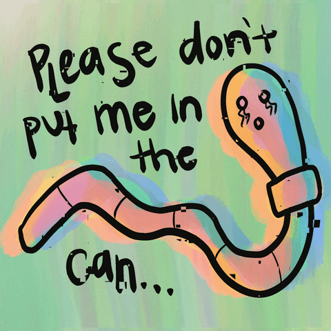 Can Of Worms Worm GIF