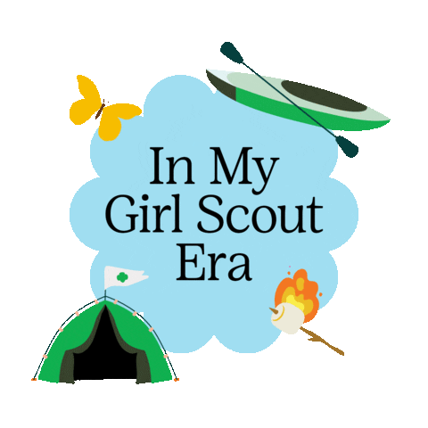 Camp Sticker by Girl Scouts