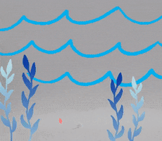 Marine Life Swimming GIF by TeaCosyFolk