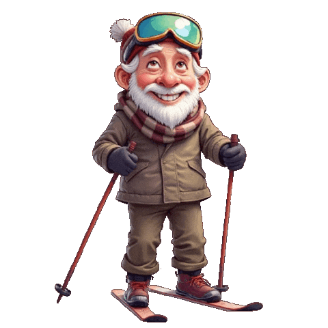 Snowing Slope Sticker