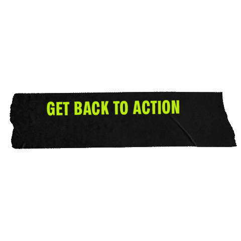 Back To Action Sticker