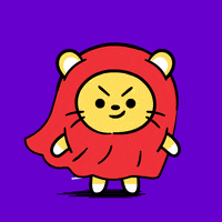 Wind Confidence GIF by LINE FRIENDS