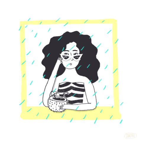 Girl Summer Sticker by Shicake