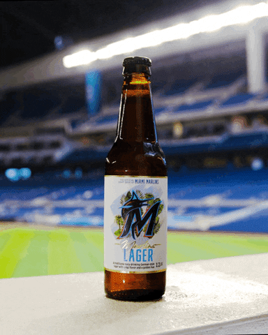 Miami Marlins Drinking GIF by Biscayne Bay Brewing