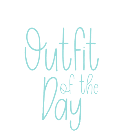 Outfit Of The Day Sticker by Tickled Teal