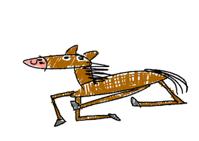 Run Horse Sticker by Kasper Werther