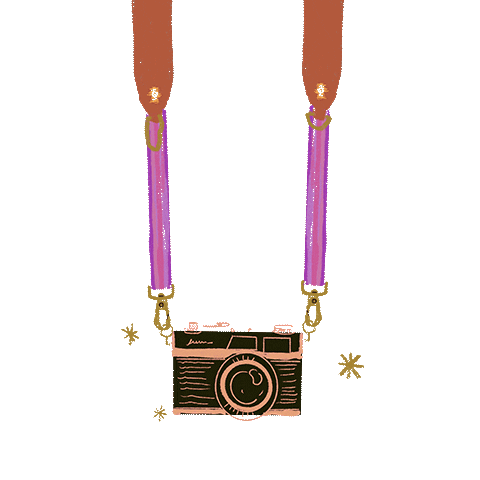 Nenacamerastrap Sticker by Nena & Co.