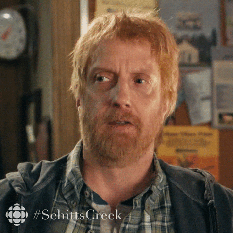 Schitts Creek Whatever GIF by CBC