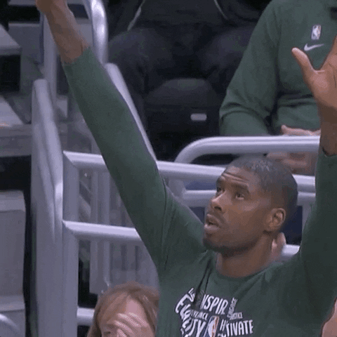 Hands Up Yes GIF by Milwaukee Bucks