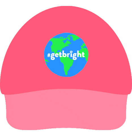 Pink Earth Sticker by Body & Brain