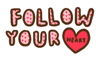 Follow Your Heart Hearts Sticker by Smartbite Snacks