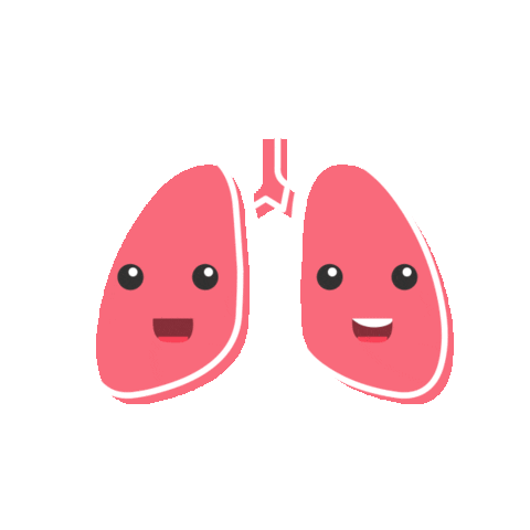 Happy Lungs Sticker by American Lung Association