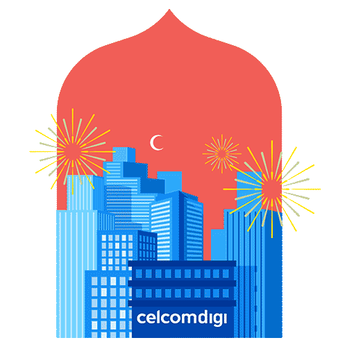 Raya Bandar Sticker by Celcom