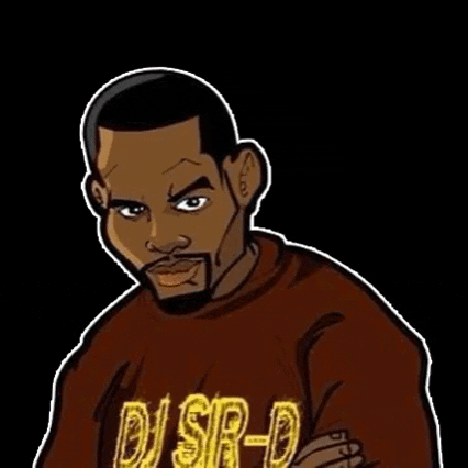 DJSir-D dj rude mean black man GIF