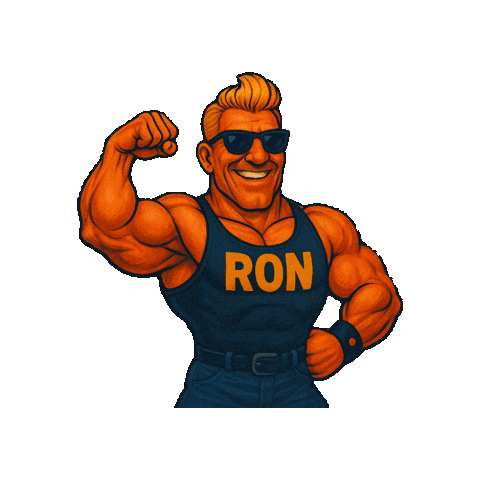 Gym Ron Sticker by Royal Beat
