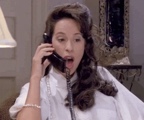 Season 2 Friends Omg Episode 3 Oh My God Friends Tv Phone Call Janice Friends Gif Janice Litman Goralnik The One Where Heckles Dies Gif