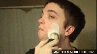 shaving GIF